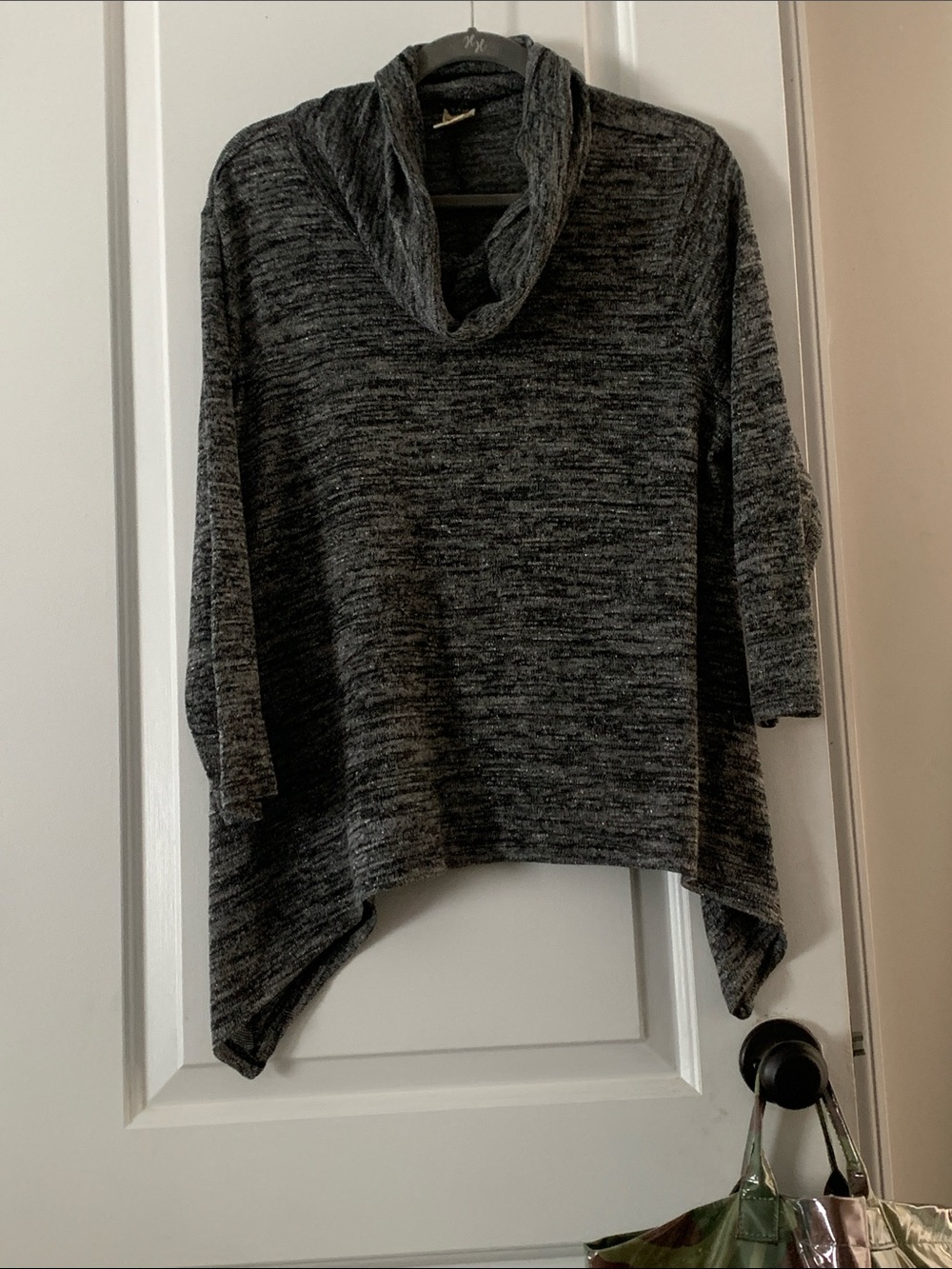 Faded Glory Dark Charcoal Cowl-Neck Women's Sweater